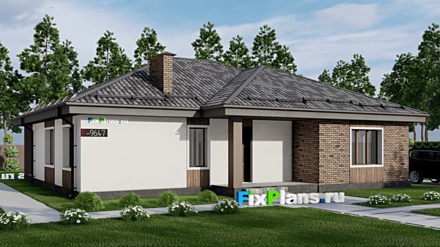 Одноэтажный дом F-9647